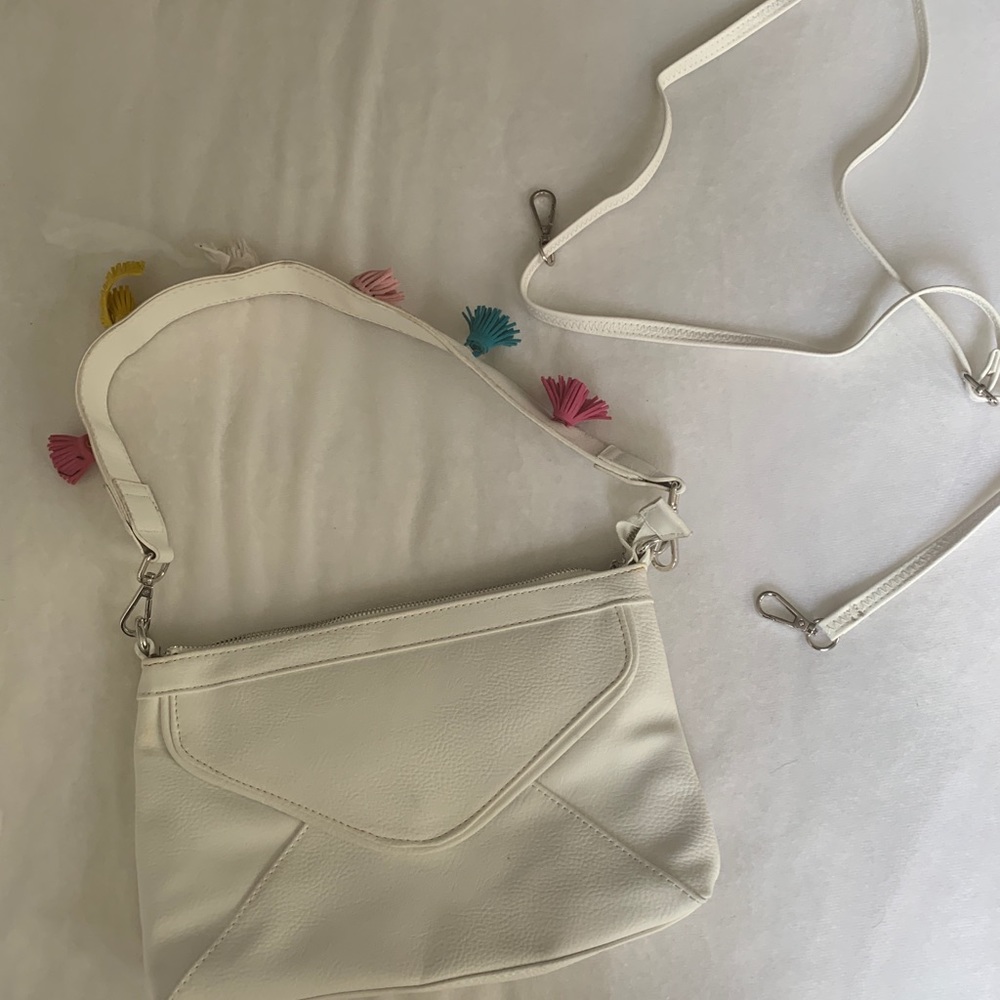 Pom Pom White bag